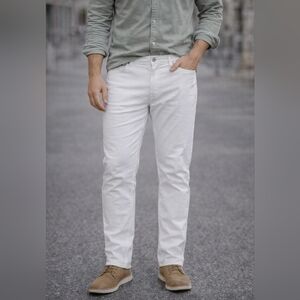 ASOS DESIGN Men’s White Slim Fit Jeans – Size 36x34